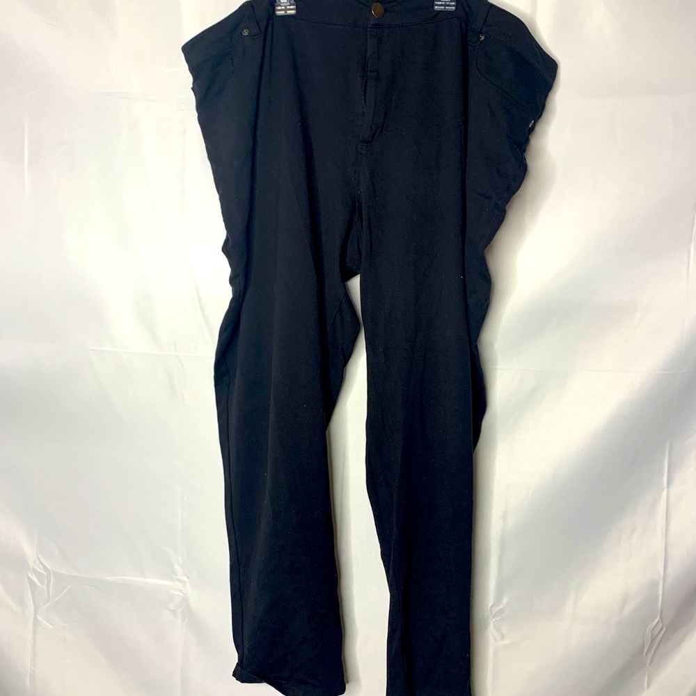 cato women's size 28 black pants straight leg GUC